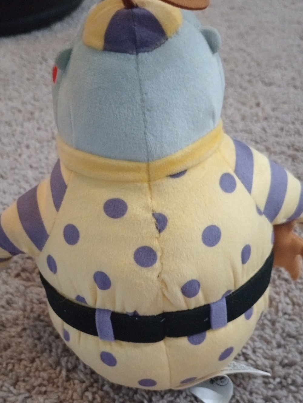 Disney Nightmare Before Christmas Yellow & Purple Clown Plush with Red Nose - Picture 3 of 5
